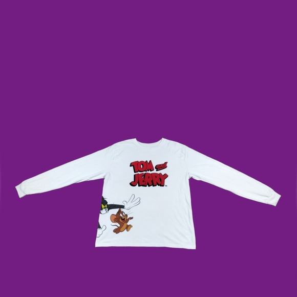 Hanna Barbera Other - Hanna Barbera Tom and Jerry Chase Long Sleeve T-Shirt Size Large Double Sided